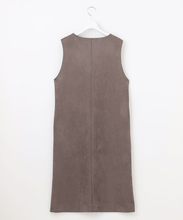 J.PRESS LADIES L 【洗える】スエードダンボール ジャンパースカート ブラウン系