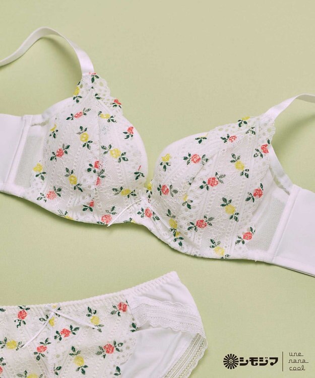 une nana cool MADE WITH シモジマ さあわたし レース 脇高ブラジャー アイボリー