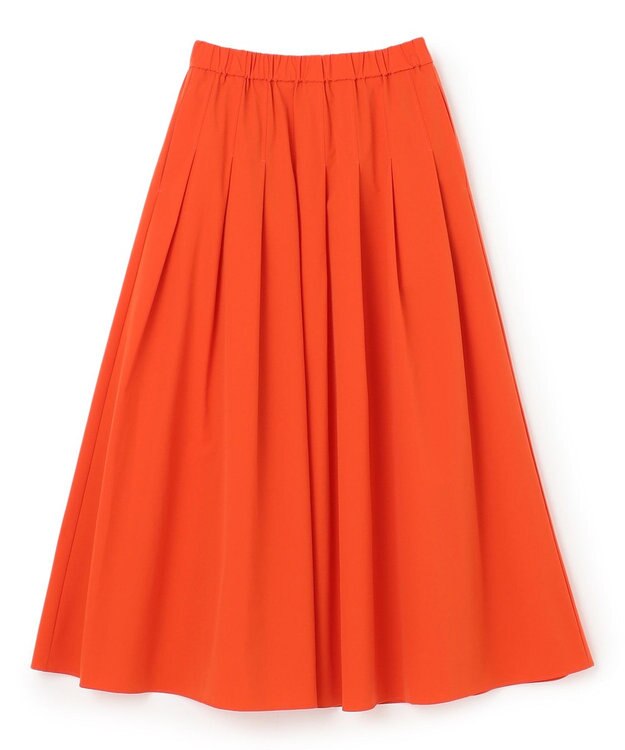 UNFILO FINE MOVE タックフレアスカート オレンジ
