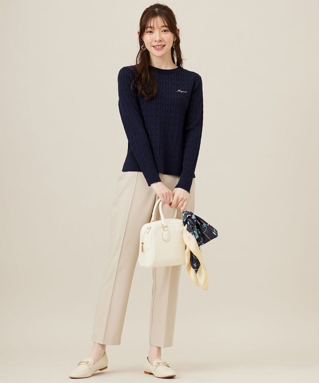 ANY SIS 【貴島明日香さんコラボ】ケーブル ニャット ネイビー