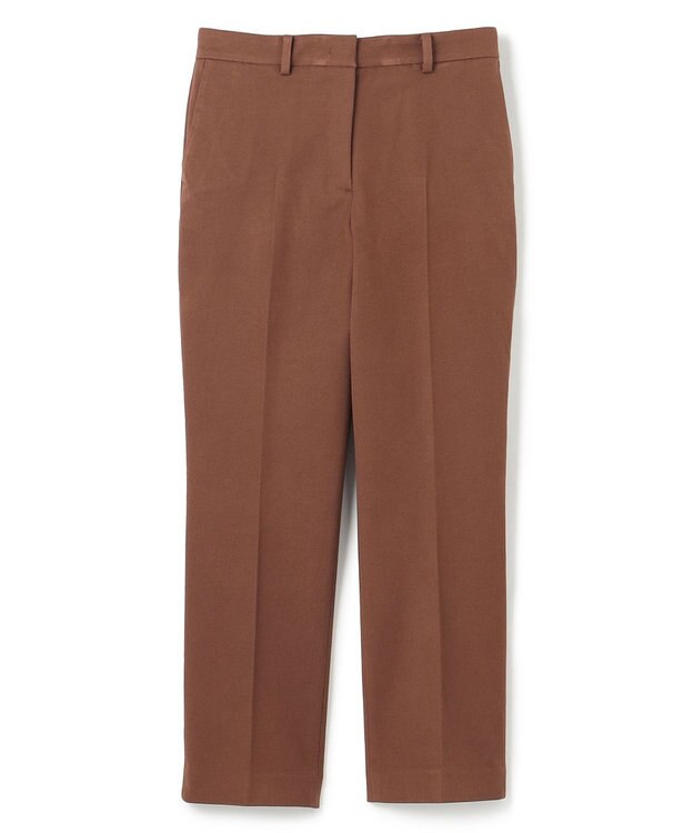 JOSEPH ギャバジンストレッチ　テーパードトラウザーズ Mahogany