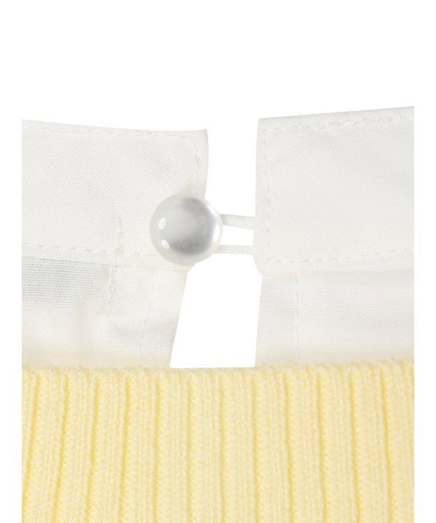 earth music&ecology ＳＥＴ２点Ｖネックベスト＋スタンドカラーチュニック Ivory