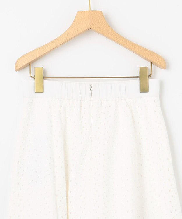 組曲 エンブロイダリーレース スカート アイボリー系