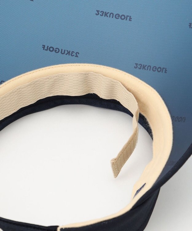 23区GOLF 【WOMEN】毎シーズン完売の人気アイテム【吸水速乾/UVケア】2WAY UVセルバイザー ネイビー系