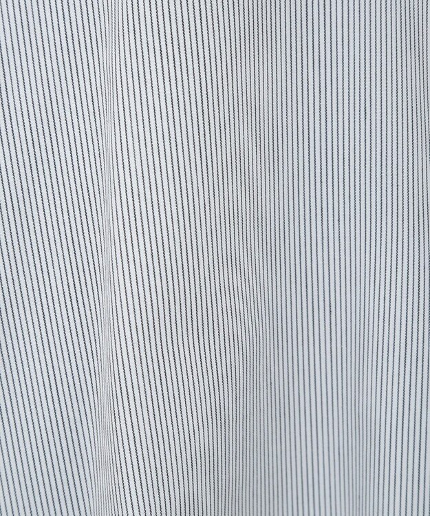 earth music&ecology シフォン×チュールレイヤードシャツ Stripe