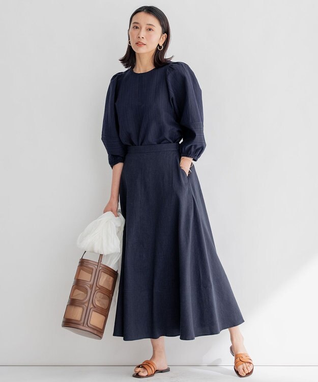 23区 【STORY7月号掲載】ORSETTE チュール トートバッグ ダークブラウン系