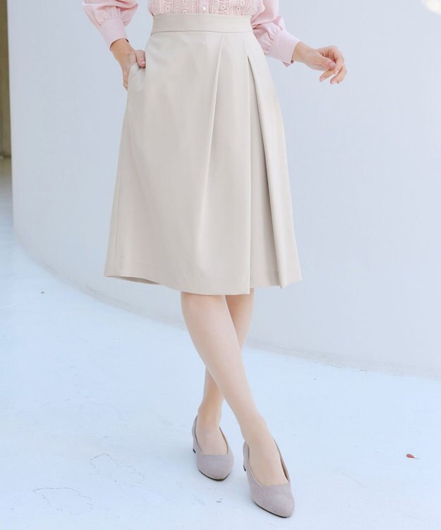 Tiaclasse L 【ダブルクロス】アシメタックスカート グレージュ