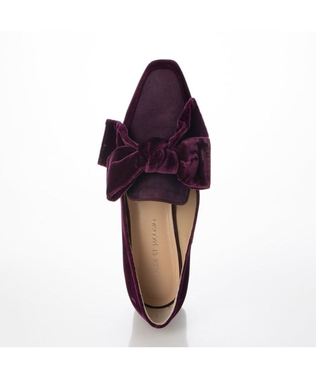 MODE ET JACOMO <MODE ET JACOMO>ベルベットリボンローファー ワインキジ
