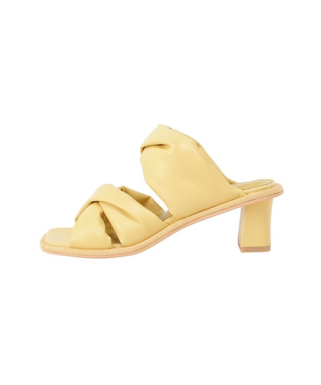 AMERICAN HOLIC パフツイストサンダル Yellow