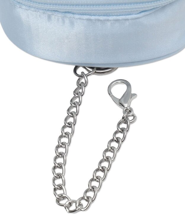 WEGO 【痛バ＆推し活グッズ】ダブルリボンサテンぬいポーチ サックス