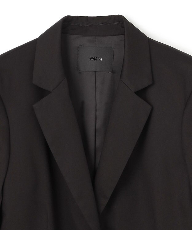 JOSEPH ライトコットンサテン　ジャケット Black