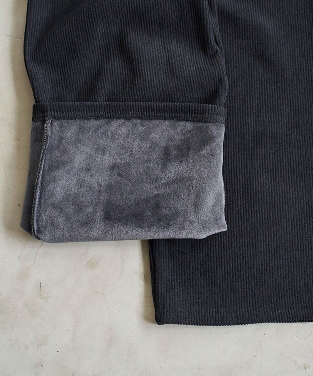 WEGO 裏起毛ワイドイージーパンツ ダークグレー