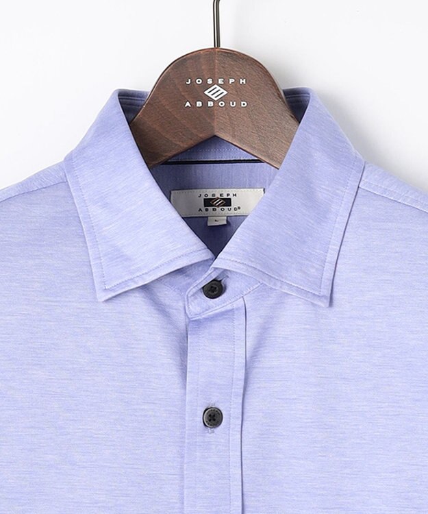 JOSEPH ABBOUD 【ストレッチで快適な着心地・イージーケア】ジャージー シャツ サックスブルー系