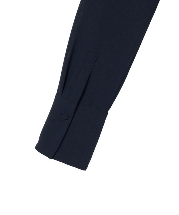 JOSEPH エアリープリッセ　ロングスリーブブラウス Navy