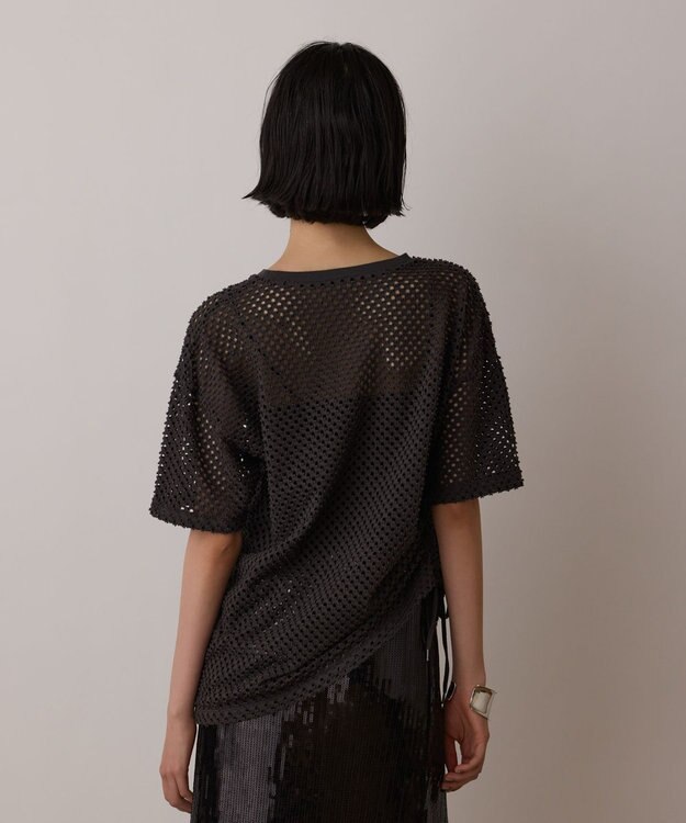 GRACE CONTINENTAL クラッシュロゴTシャツ チャコール