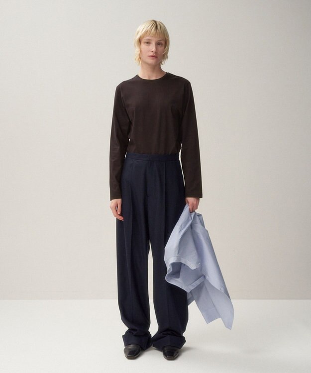 ATON SUVIN 60/2 | パーフェクトロングスリーブTシャツ BURGUNDY