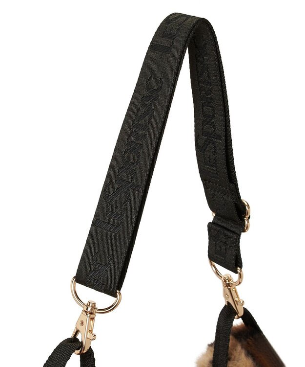 LeSportsac FUR SHOULDER TOTE/レオパードフラッフィーファー レオパードフラッフィーファー