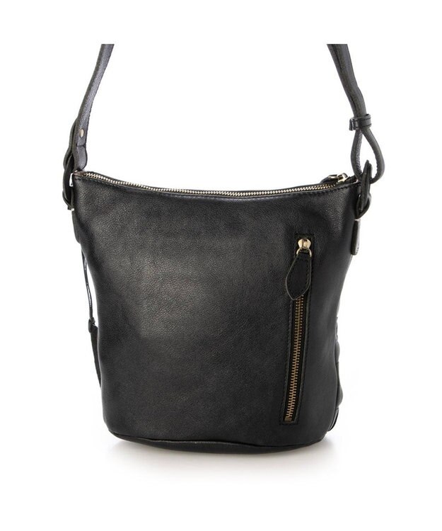 UNBILLION アトランタ ATLANTA / 牛革メッシュバケツショルダー ブラック