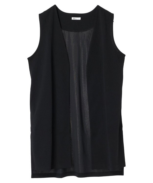 CRAFT STANDARD BOUTIQUE カットジョーゼットベスト Black