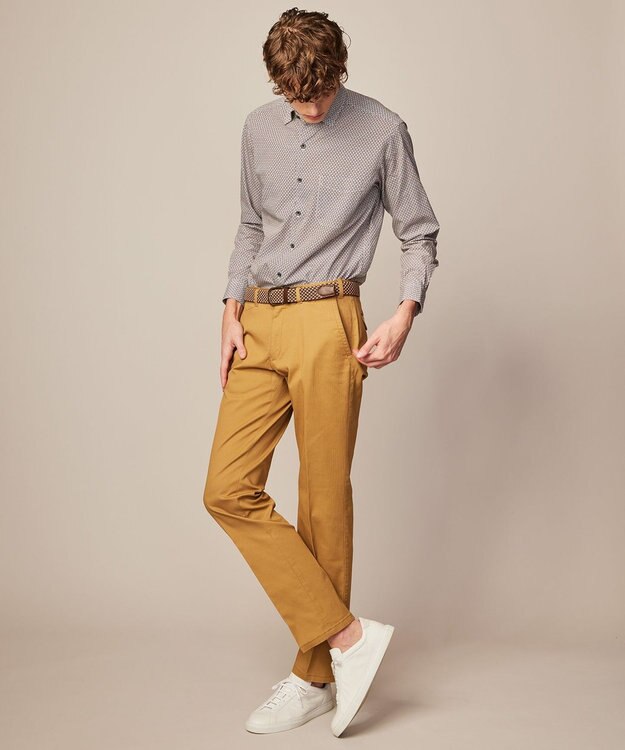 JOSEPH ABBOUD 【キングサイズ・ウエストも伸びる！】オーガニックストレッチ パンツ ベージュ系8