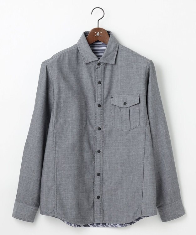 JOSEPH ABBOUD 【2WAY】リバーシブル シャツ グレー系