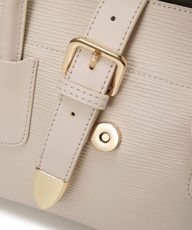 TOPKAPI 【Breath TOPKAPI】RIPPLE リプル バックル ショルダー付き ミニ トートバッグ オフ