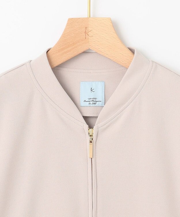 組曲 【ご好評につき追加生産！】ジョーゼットジャージー ブルゾン ベージュ系