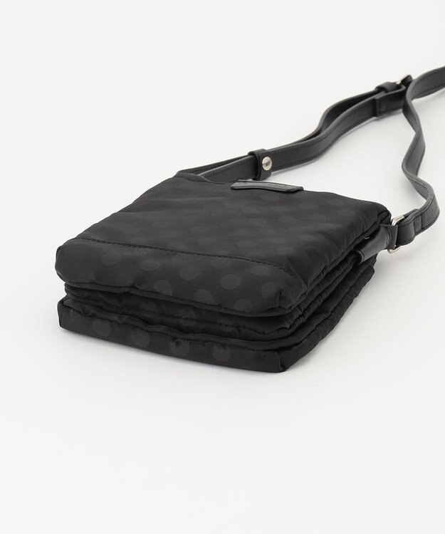 Y'SACCS ドットジャカード　ミニポシェット ブラック