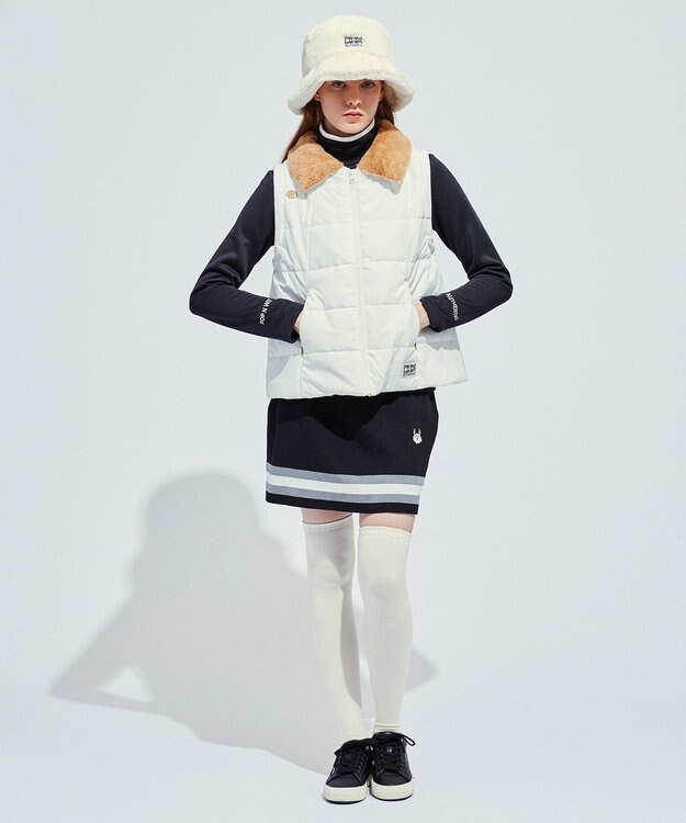 PW CIRCULUS 【ベスト / ブルゾン / 襟も外せる / WOMEN】3WAYデタッチャブルブルゾン ホワイト系