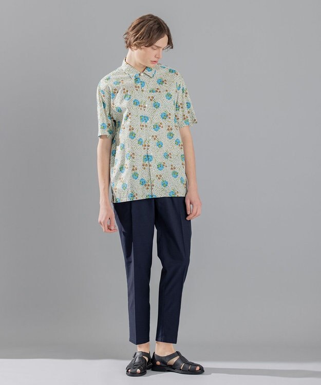 JOSEPH HOMME 【LIBERTY】リバティプリント 半袖シャツ ホワイト系5