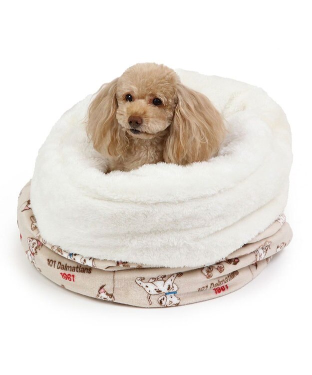 PET PARADISE ディズニー 101匹わんちゃん 筒形寝袋 遠赤外線 《風船柄》 42cm×70cm 風船柄