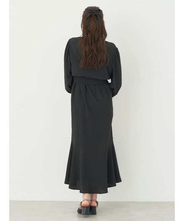 earth music&ecology ＳＥＴ２点カシュクールプルオーバー＋ワンピース Black