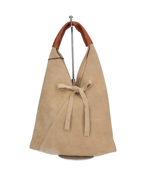 INTER-CHAUSSURES 【ANDREA CARDONE】スモールサイズスエードバッグ ライトベージュスウェード