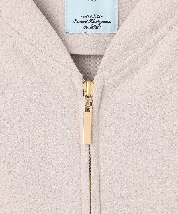 組曲 【ご好評につき追加生産！】ジョーゼットジャージー ブルゾン ベージュ系