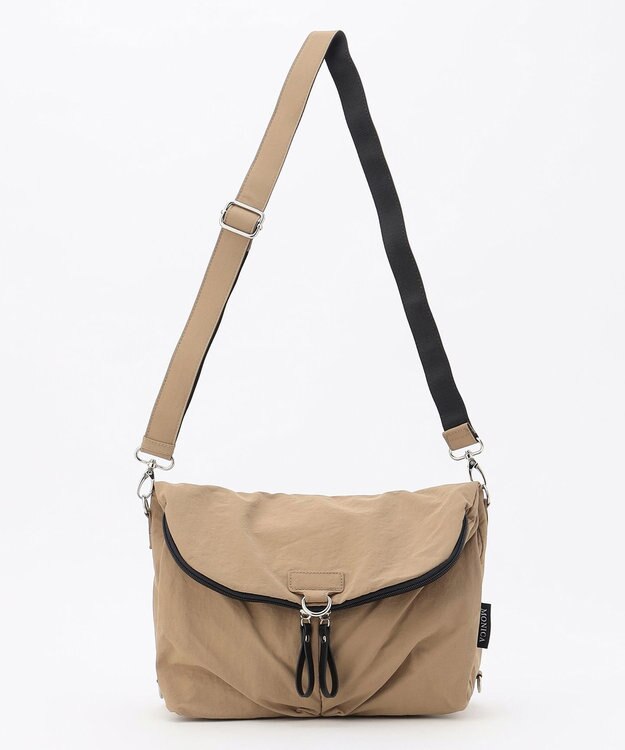 LA BAGAGERIE 【MONICA】フロントポケット2WAYバッグ グレージュ