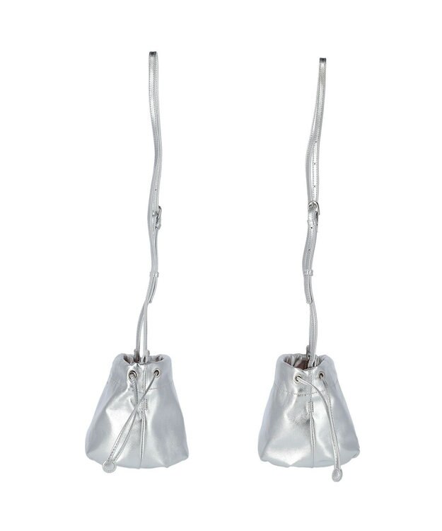 tsumori chisato CARRY ラムギャザー ショルダーバッグ シルバー