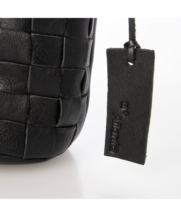 UNBILLION アトランタ ATLANTA / 牛革メッシュバケツショルダー ブラック