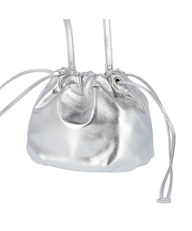 tsumori chisato CARRY ラムギャザー ショルダーバッグ シルバー