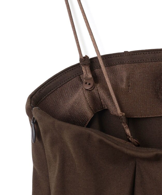 BEIGE， 【洗える】PHILOX / ハイストレッチベアトップオールインワン Brown