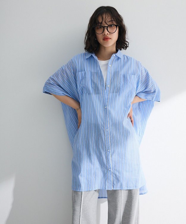 Green Parks Ｉ　ボイルポンチョチュニック Stripe