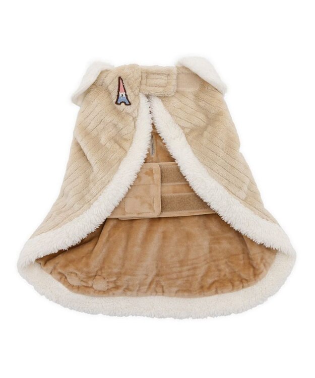 PET PARADISE リサとガスパール ぽんぽん ポンチョ 小型犬 ベージュ