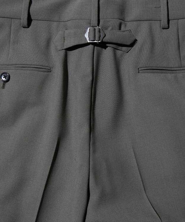 J.PRESS MEN 【J.PRESS ORIGINALS】HOPSACK 1TACK PIPED STEM SLACKS カーキ系