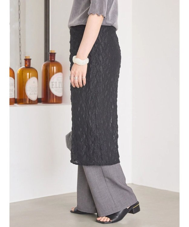 AMERICAN HOLIC レースラップスカート Black