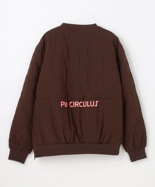 PW CIRCULUS 【撥水加工 / ストレッチ】【MEN】キルティング中綿プルオーバー ゴルフ ダークブラウン系