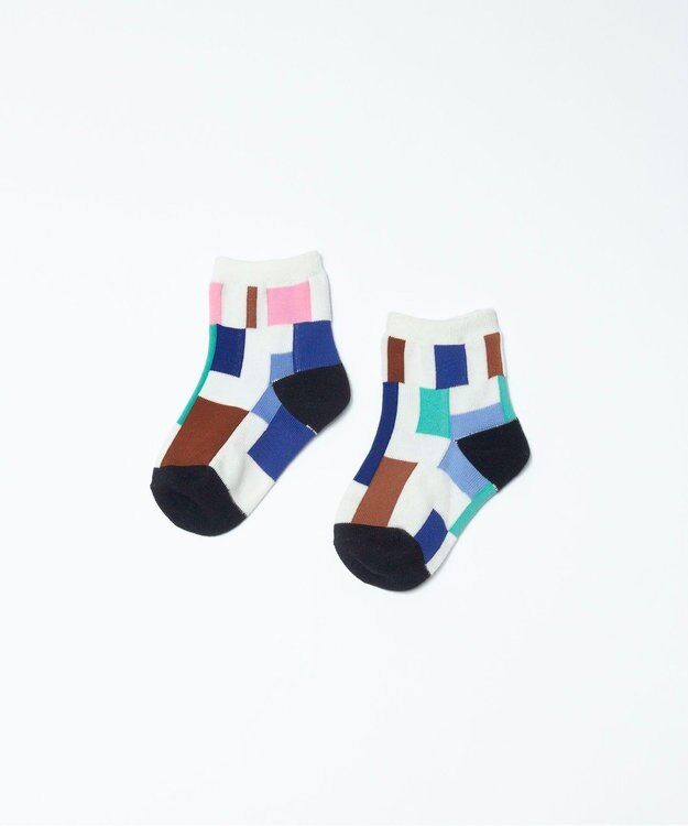 TRICOTE RANDOM PATCH SOCKS / ランダムパッチ キッズソックス (KIDS) 03GIRL