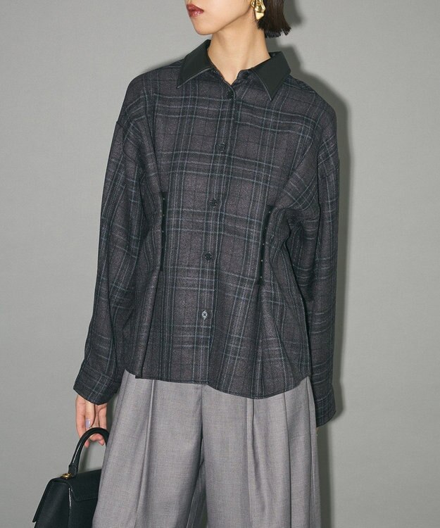 Green Parks ウエストタック２ＷＡＹシャツブルゾン Gray