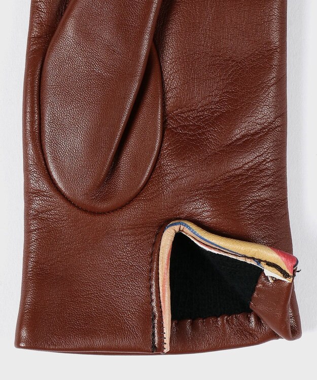 Paul Smith スワールトリム レザーグローブ キャメル