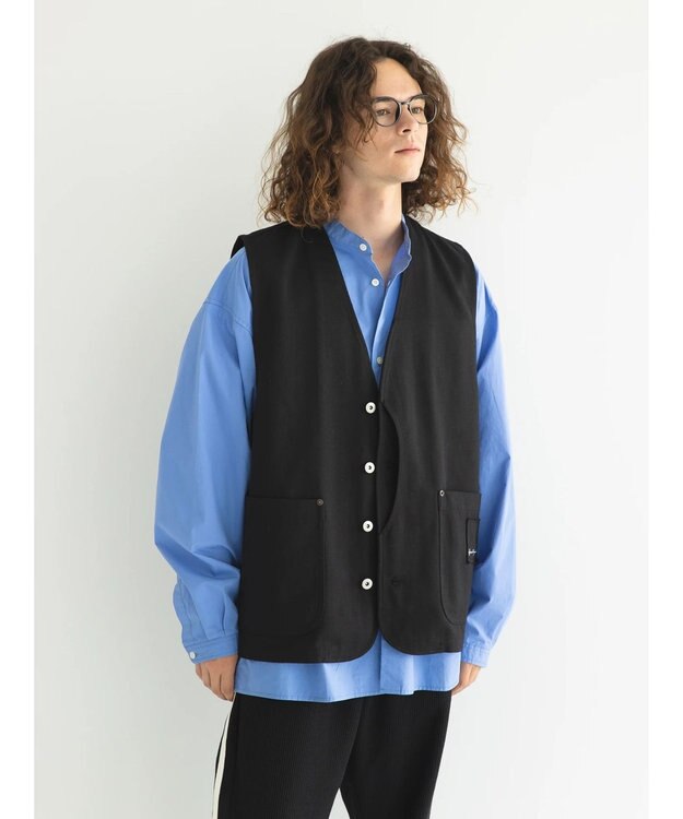 CRAFT STANDARD BOUTIQUE 【リサイクル】ヘビーツイルワークベスト Black