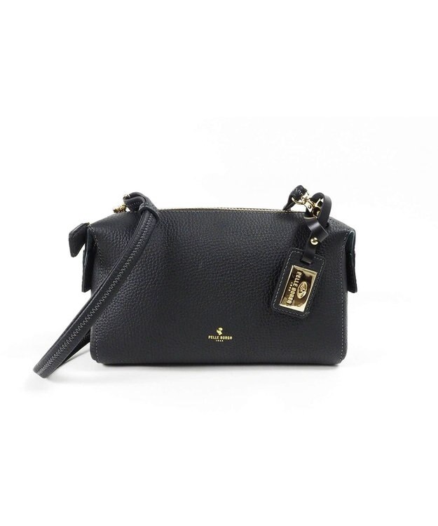 PELLE BORSA シンプルショルダーポシェット Reinette レネット 4717 ブラック