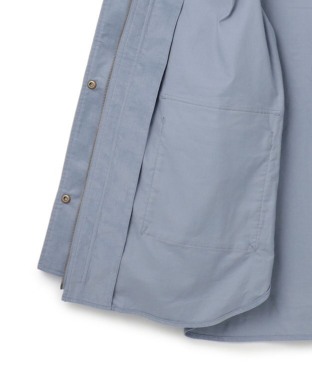 J.PRESS YORK STREET 【WOMEN】コーデュロイ シャツブルゾン ダルブルー系